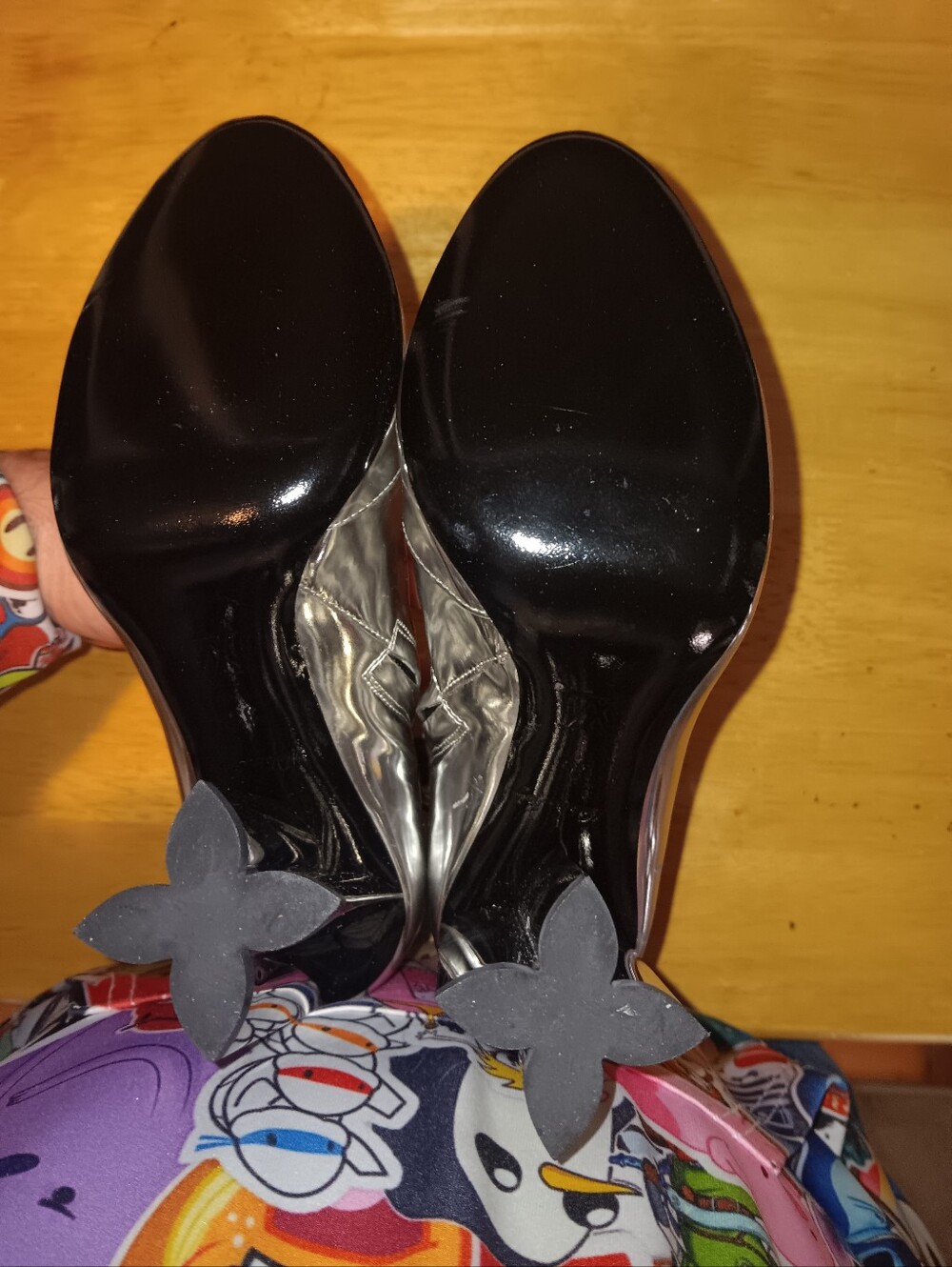 Louis Vuitton LV Metallic Floral Leather Silhouette Ankle Boots Size 35 - Picture 8 of 8